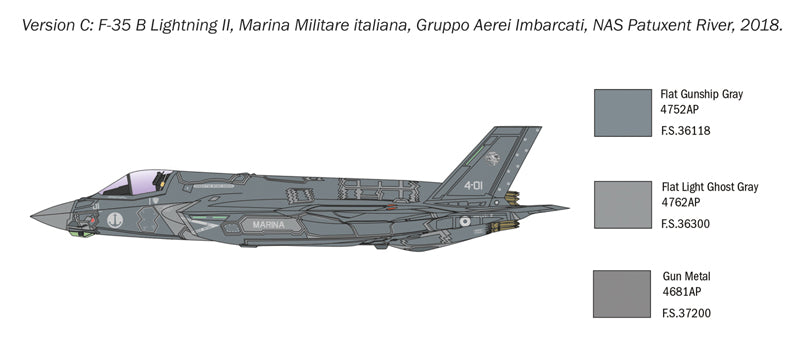 Italeri 001425 1/72 Scale F-35 B "Lightning II" SOVL Version - Techtonic Hobbies - Italeri