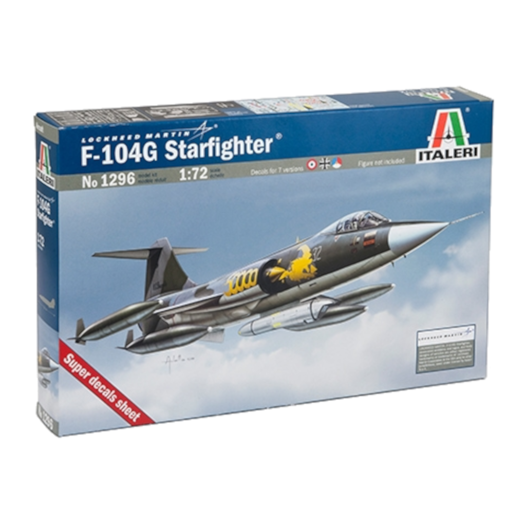 Italeri 01296 1/72 F-104G "Recce" Starfighter Model Kit - Techtonic Hobbies - Italeri