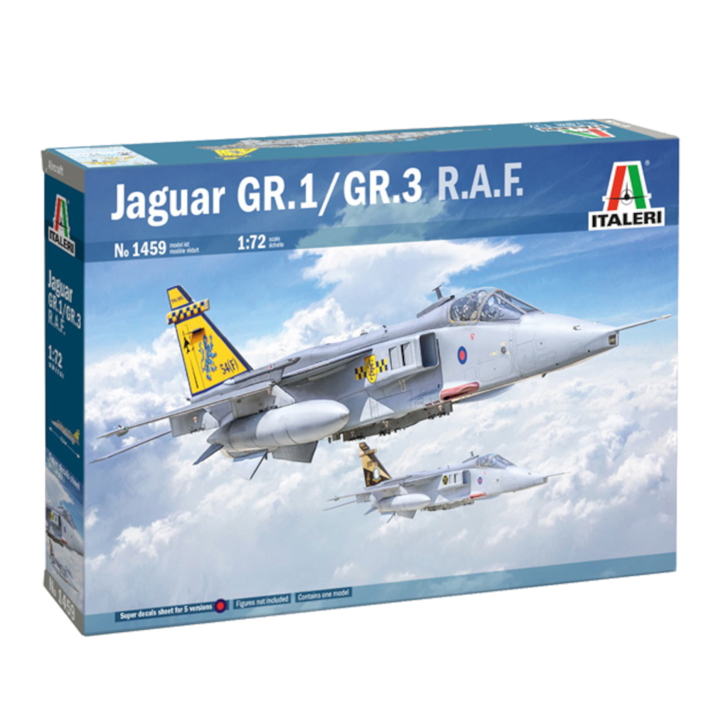 Italeri 01459 1/72 Scale Sepecat Jaguar GR.1/GR.3 RAF - Techtonic Hobbies - Italeri