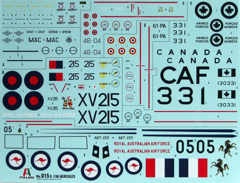 Italeri 000015 1/72 Scale Lockheed C-130 E/H Hercules 1:72 (With Australian Decals) - Techtonic Hobbies - Italeri
