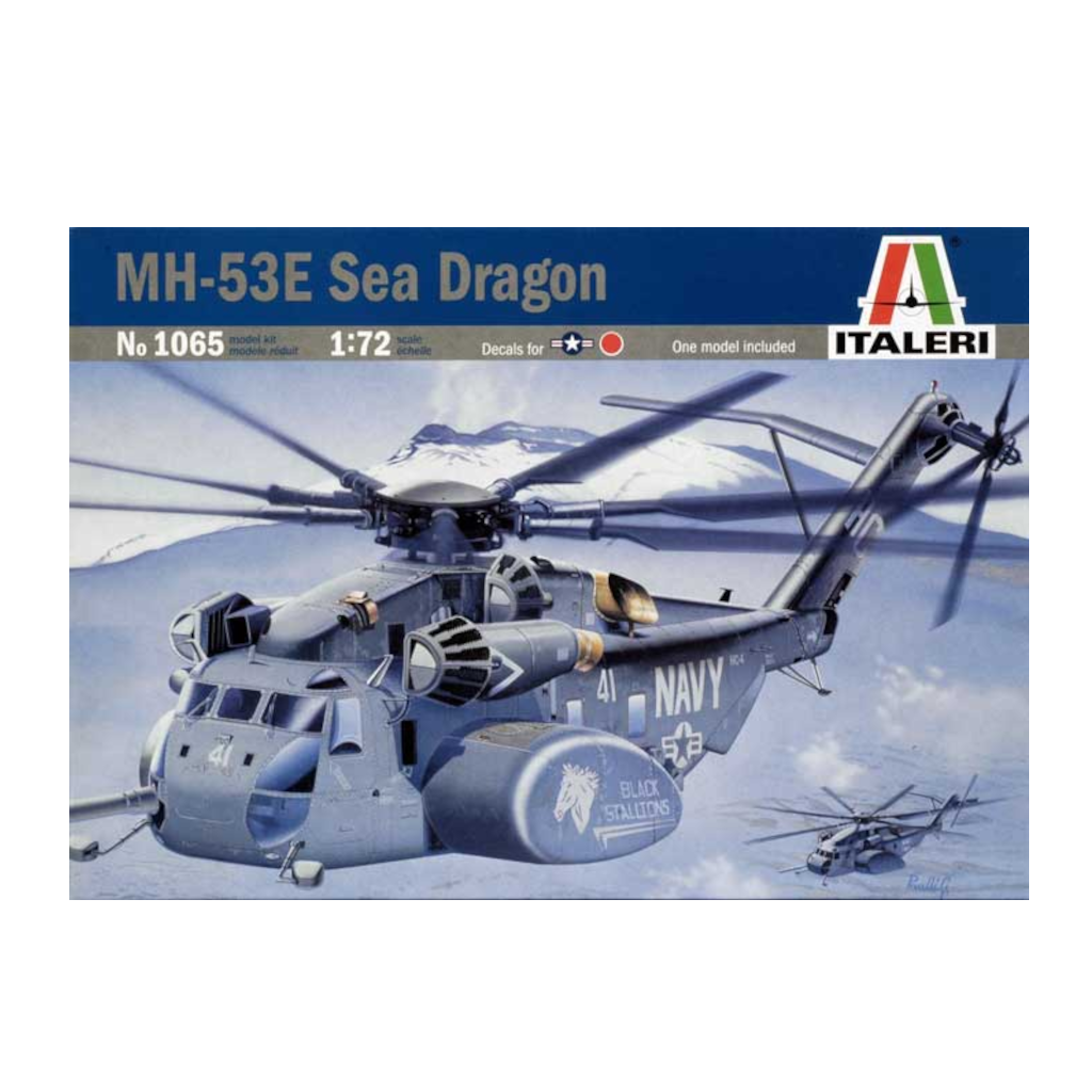 Italeri 01065 1/72 Scale MH-53E Sea Dragon Helicopter Model Kit - Techtonic Hobbies - Italeri