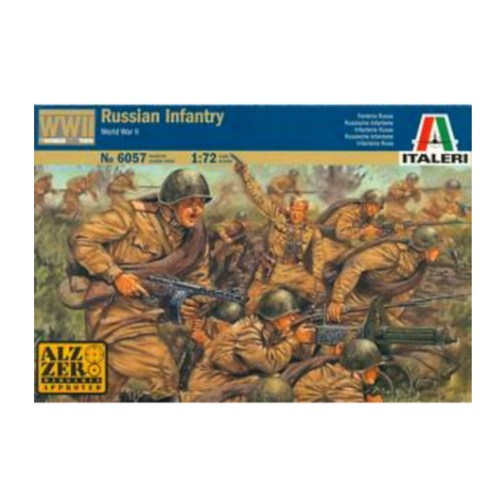 Italeri 6057 1/72 Scale WW2 Russian Infantry Plastic Soldiers Kit - Techtonic Hobbies - Italeri