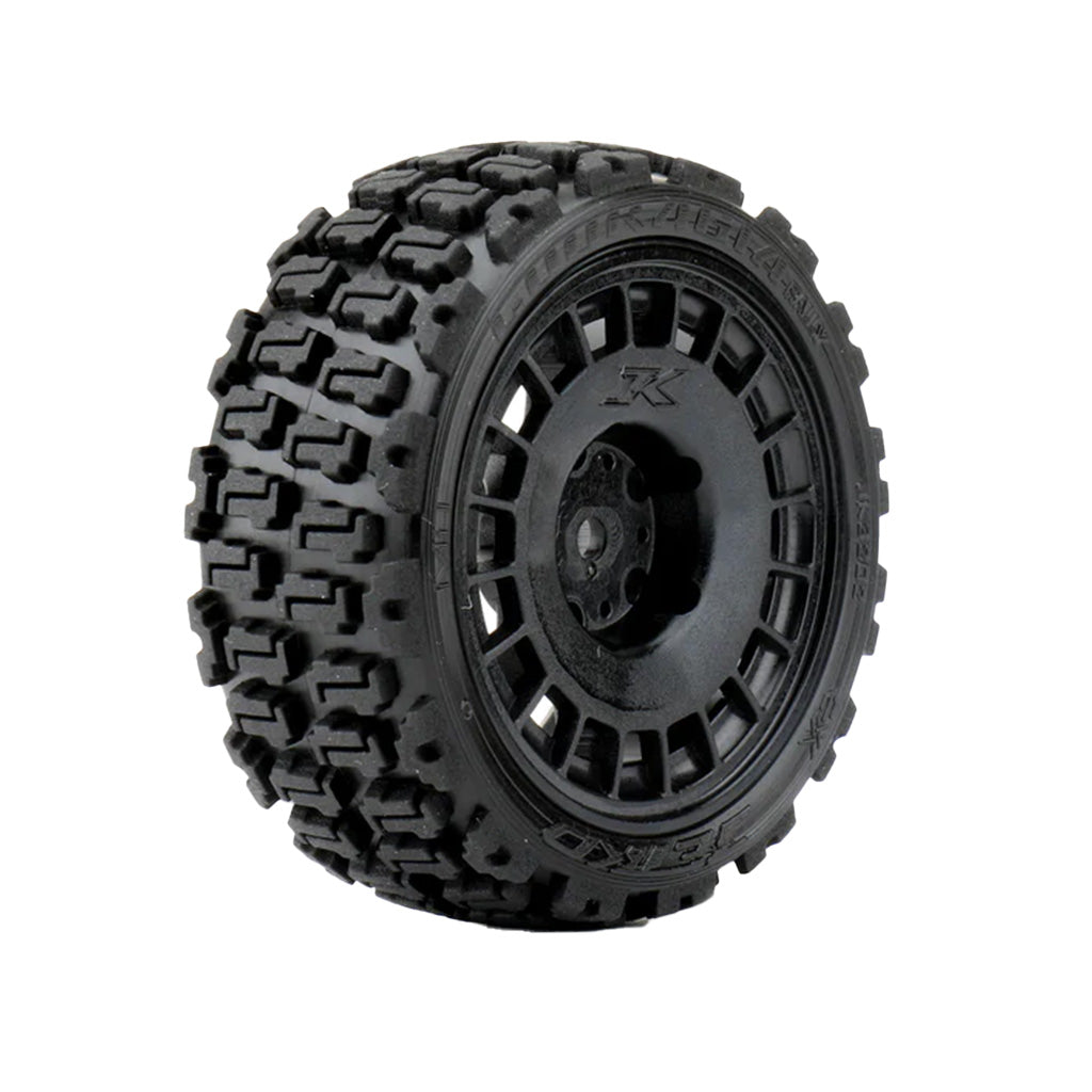 Jetko 1/10 Rally COURAGIA Tyres (Radial Rim/Black/Super Soft) (4pcs) [3202RBSSG] - Techtonic Hobbies - Jetko