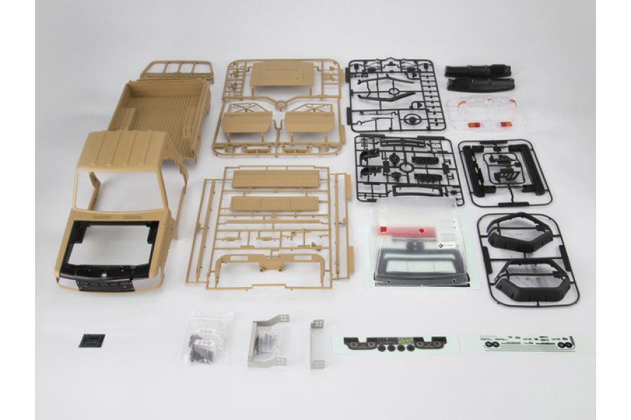 Killerbody - 48734 1/10 Military Desert Toyota Land Cruiser 70 Hard Body Kit w/ Accessories (RC Car) - Techtonic Hobbies - Killerbody