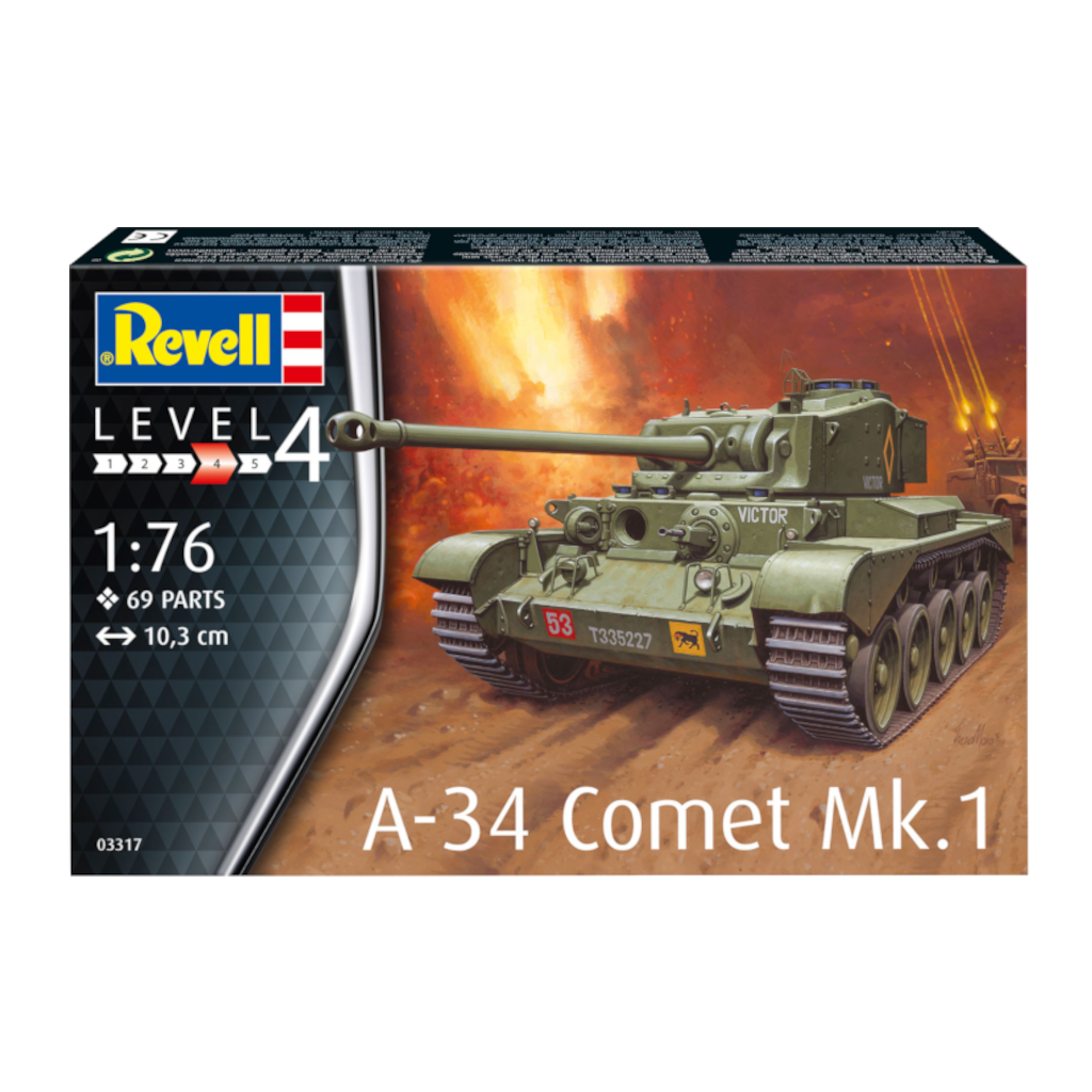 Revell 03323 1/76 Scale M24 Chaffee Light Tank Model Kit - Techtonic Hobbies - Revell
