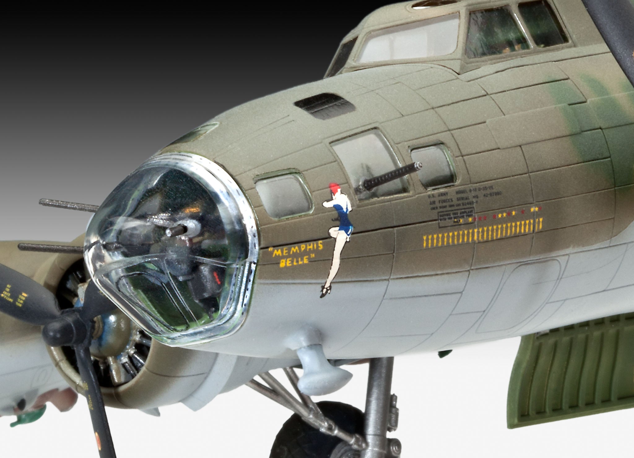 Revell 04279 1/72 Scale Boeing B-17F Memphis Belle Plastic Model Kit - Techtonic Hobbies - Revell