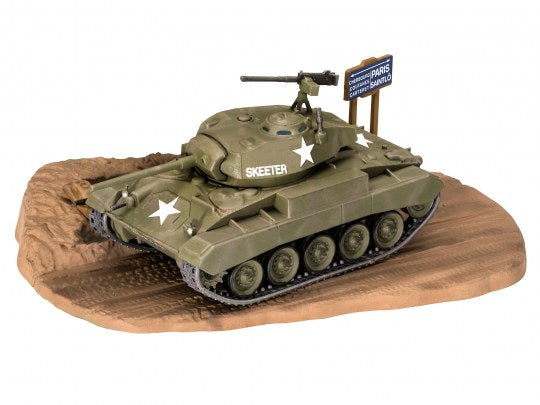 Revell 03323 1/76 Scale M24 Chaffee Light Tank Model Kit - Techtonic Hobbies - Revell