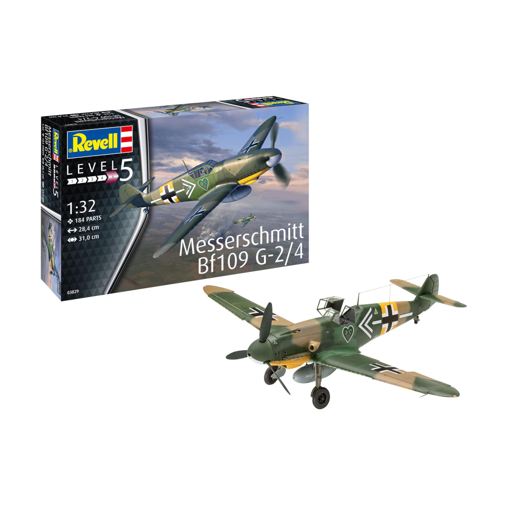 Revell 03829 1/32 Scale Messerschmitt Bf109G-2/4 Plastic Model Kit - Techtonic Hobbies - Revell