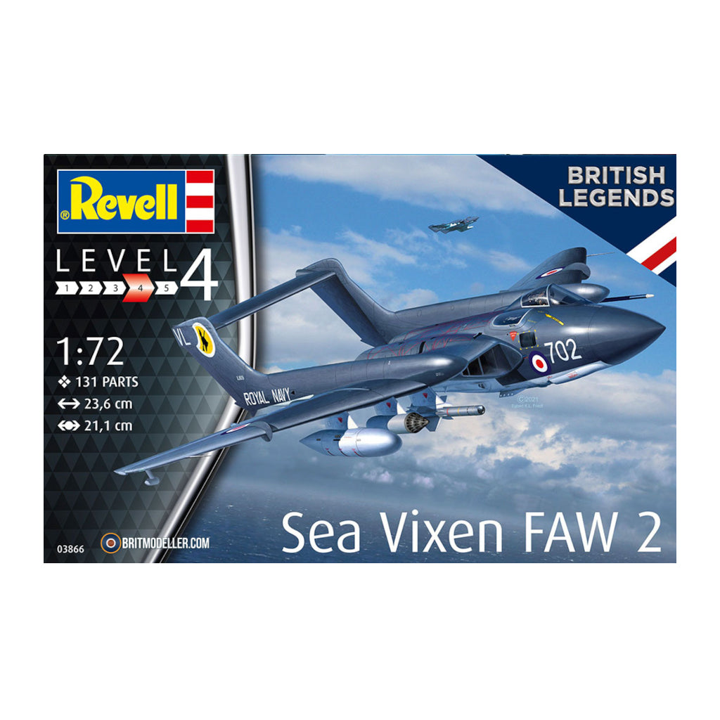 Revell 63866 1/72 Scale Sea Vixen FAW 2 - Model Set - Techtonic Hobbies - Revell