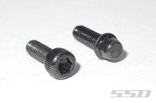 BLACK M2.5 X 8MM SCALE WHEEL BOLTS SSD000408 (RC Car) - Techtonic Hobbies - SSD