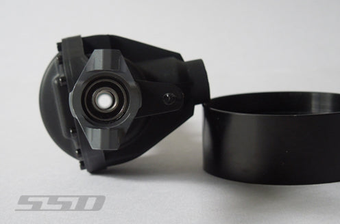 PRO ALUMINUM C HUBS FOR SCX10 (BLACK) - Techtonic Hobbies - Techtonic Hobbies