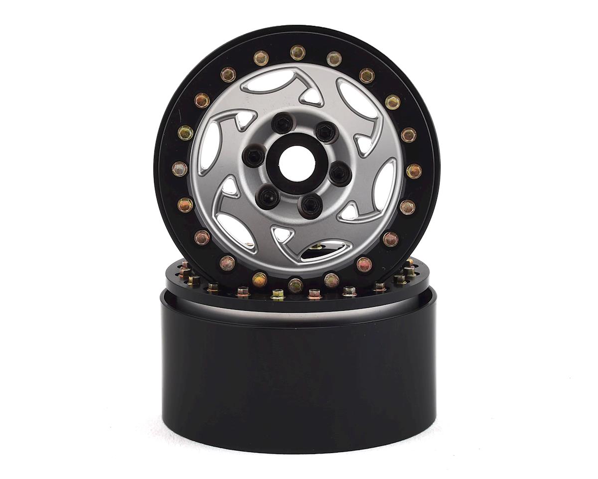 SSD-SSD RC 1.9 Champion Beadlock Wheels (Silver/Black) -rc-cars-scale-models-sunshine-coast