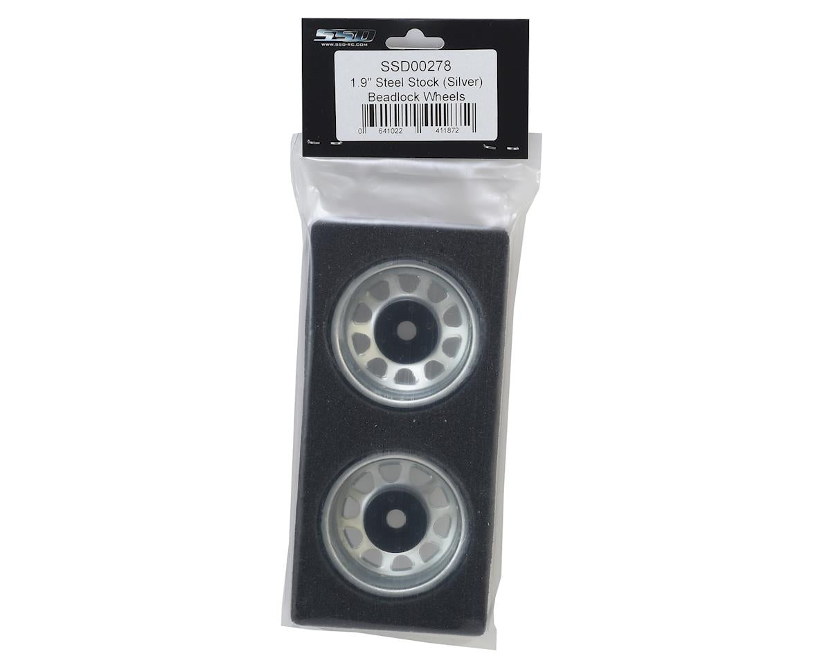 SSD RC Stock 1.9 � Steel Beadlock Wheels (Silver) (RC Car) - Techtonic Hobbies - SSD