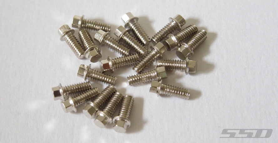 SILVER M2 SCALE HEX BOLTS - Techtonic Hobbies - Techtonic Hobbies