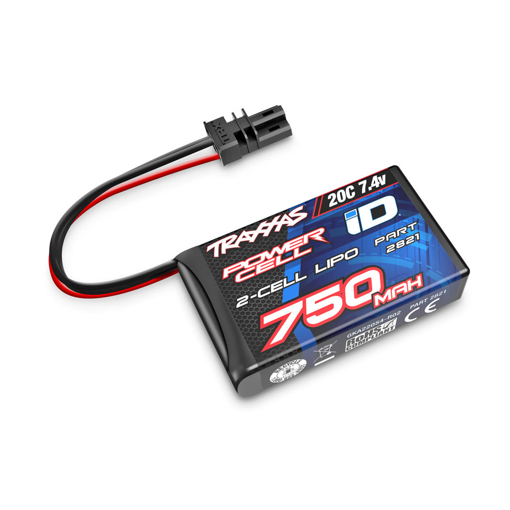 Traxxas 2S Lipo 750MAH 2821 - Techtonic Hobbies - Traxxas