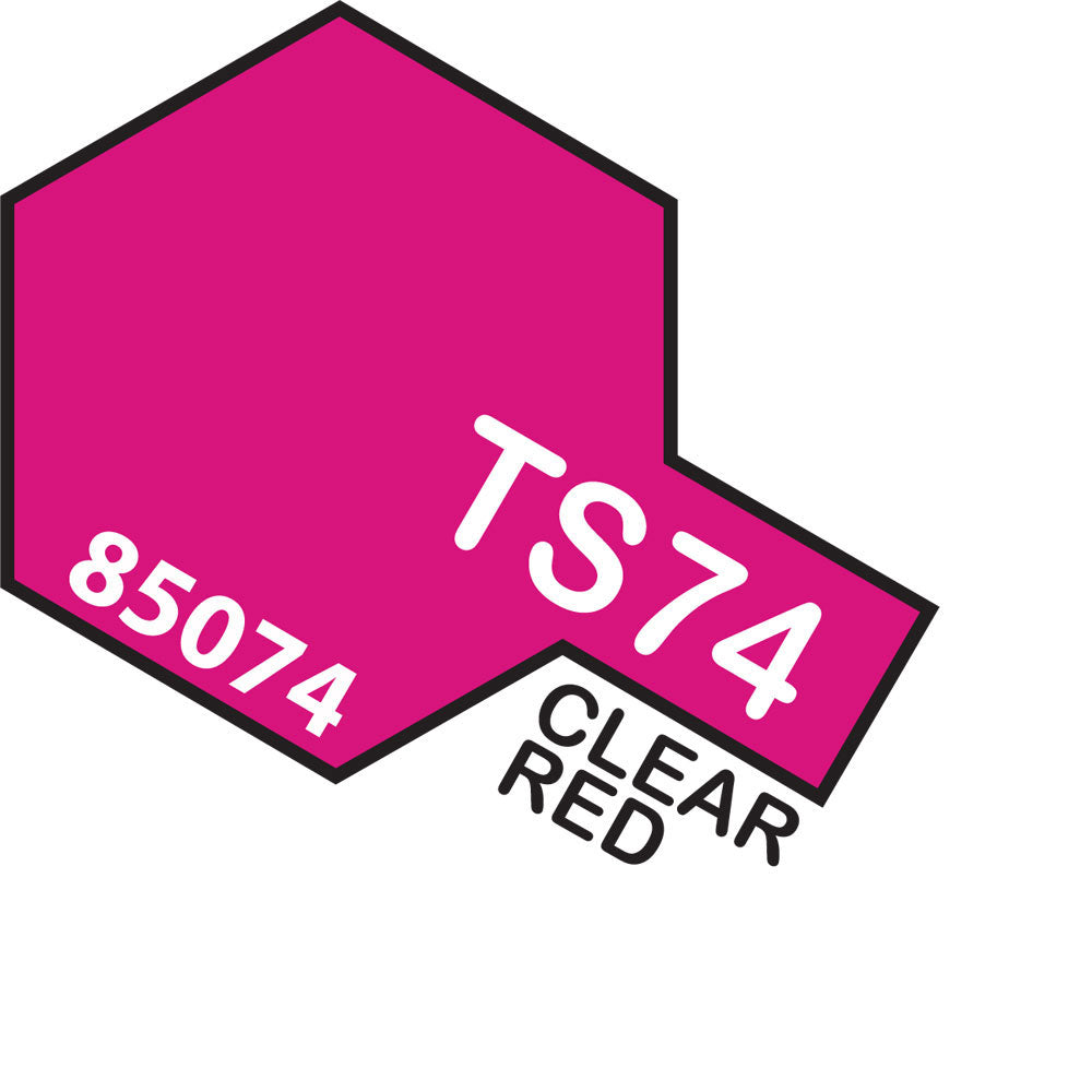Tamiya-Tamiya TS-74 CLEAR RED-rc-cars-scale-models-sunshine-coast